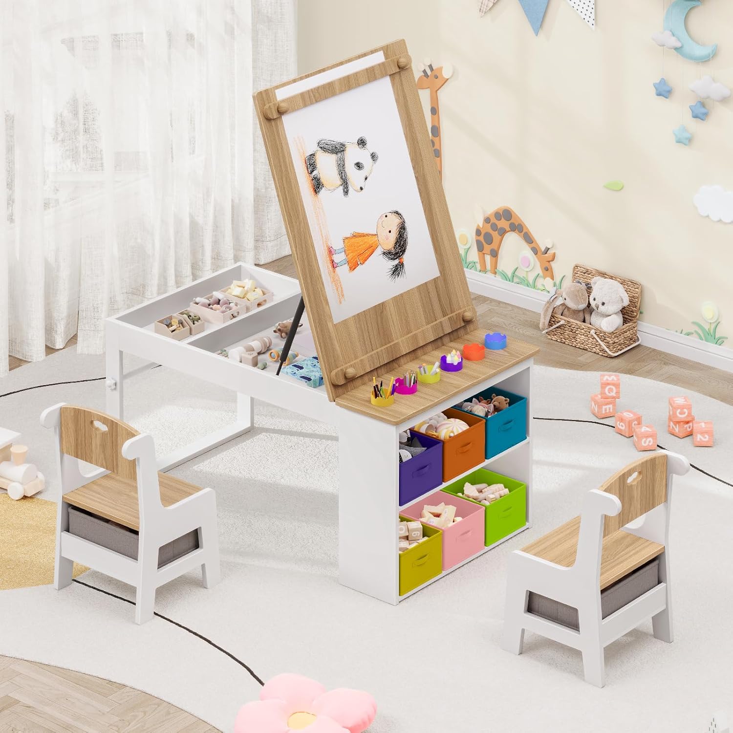 Kids Art Table and Chairs, Tod - Art Craft Toddler ulasan dan harga
