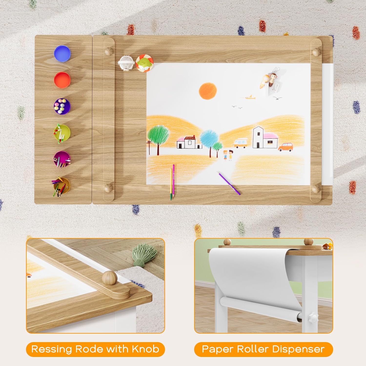 Kids Art Table and Chairs, Tod - Art Craft Toddler ulasan dan harga
