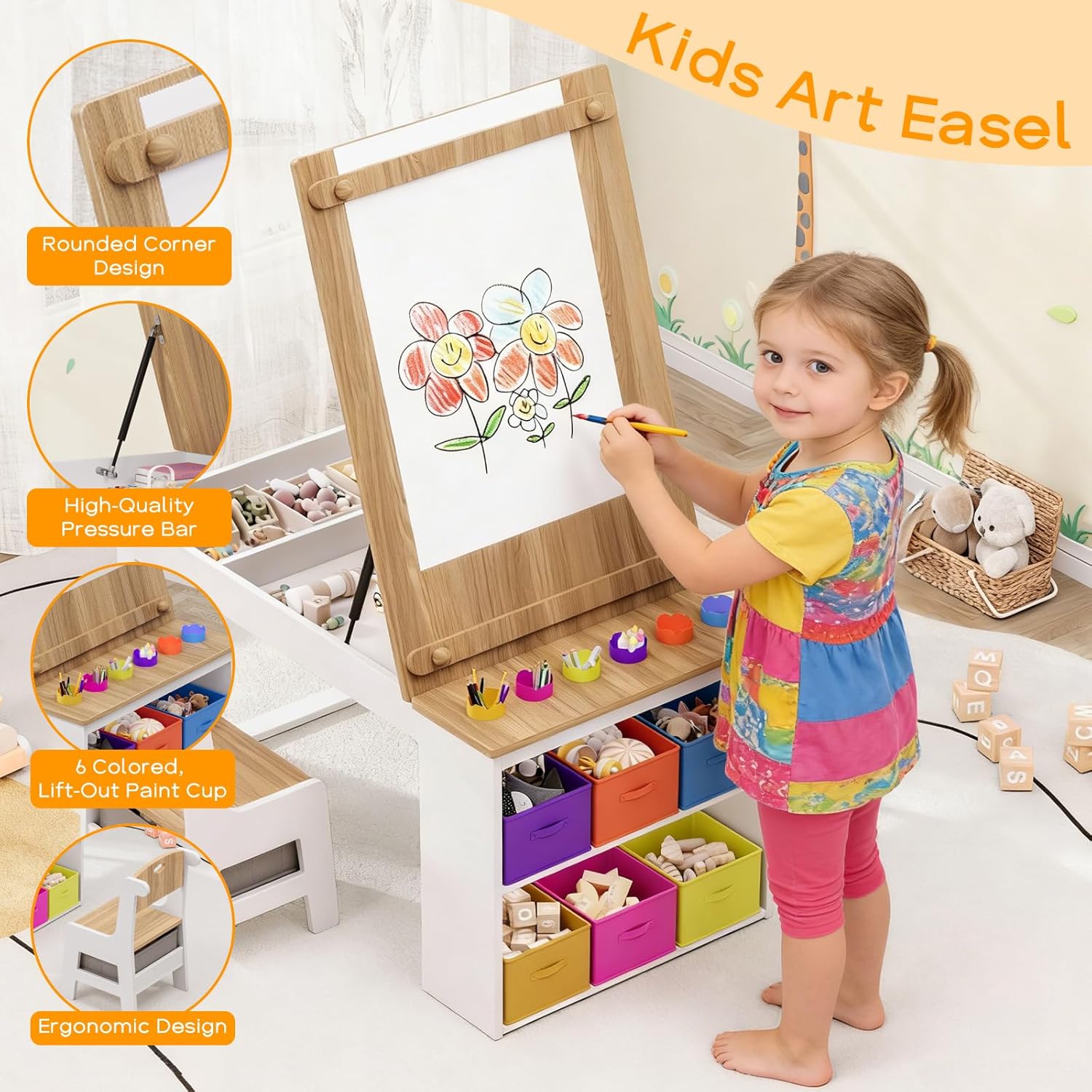 Kids Art Table and Chairs, Tod - Art Craft Toddler ulasan dan harga