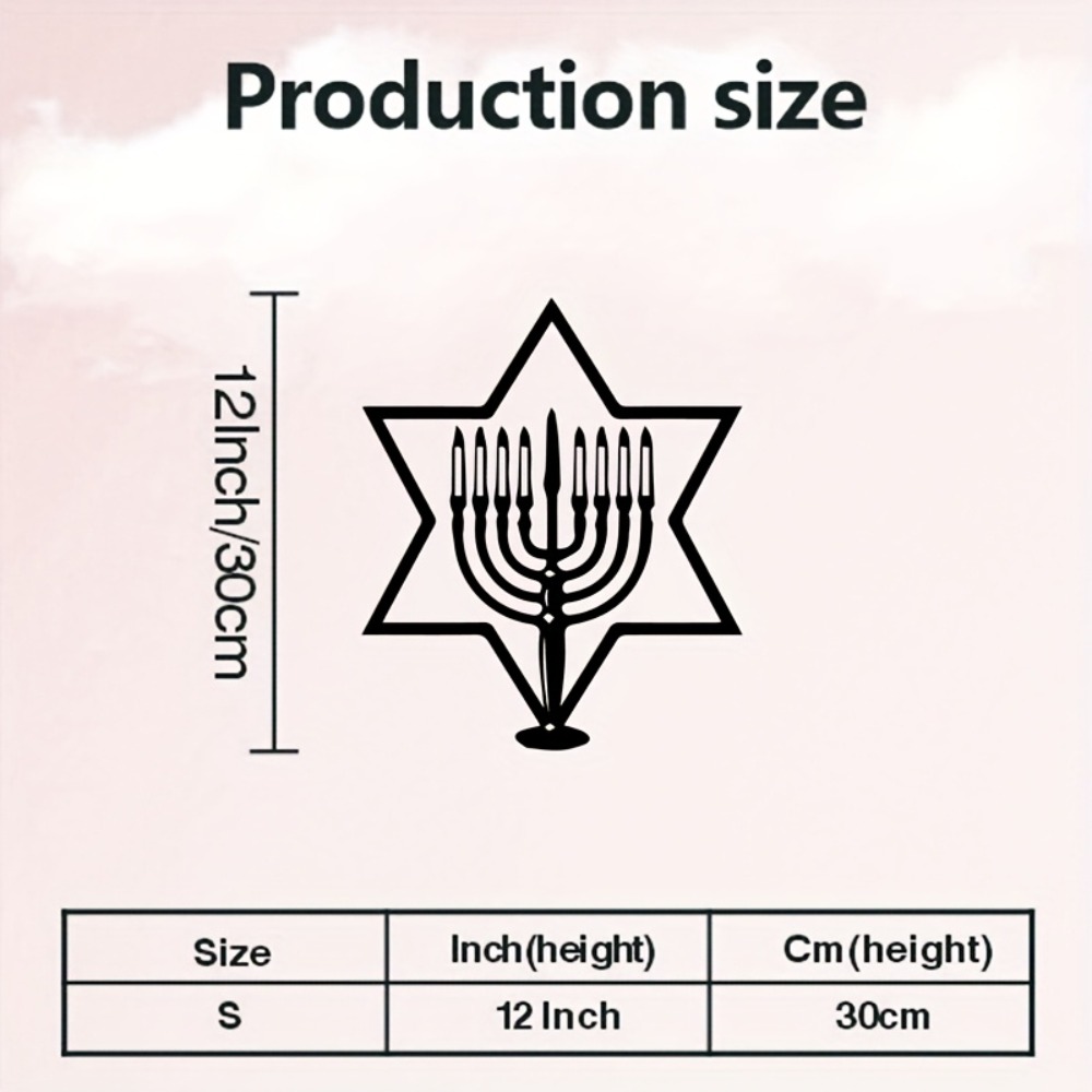 CIFBUY Metal Wall Art Menorah  - Art & Craft Teacher ulasan dan harga