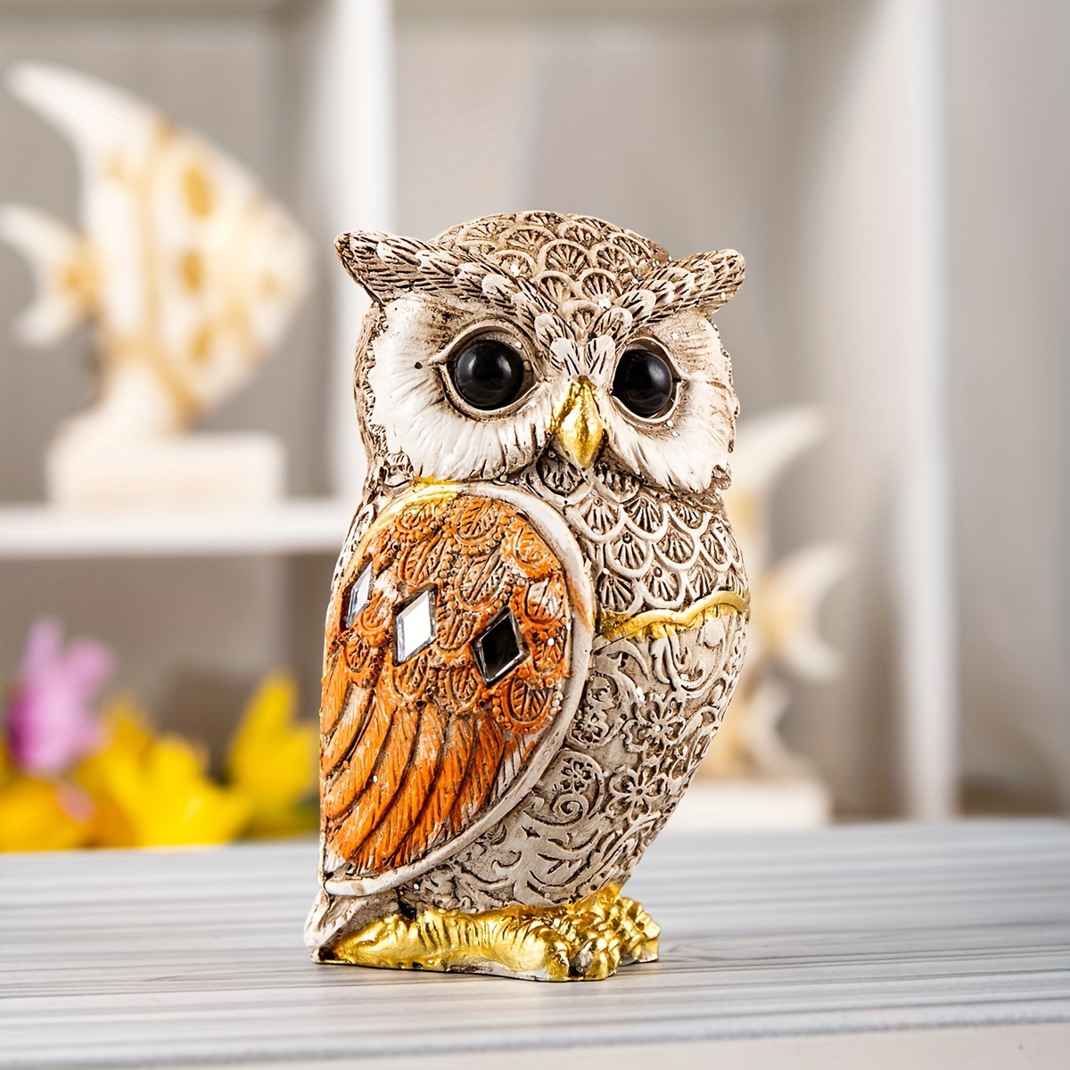 New Trendy Resin Owl Statue Vi - Tv Art And Craft ulasan dan harga