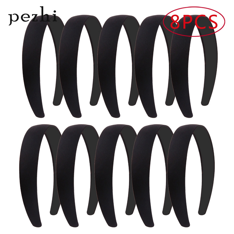 4pcs Black simple wide hair ba - Art And Craft Hair ulasan dan harga