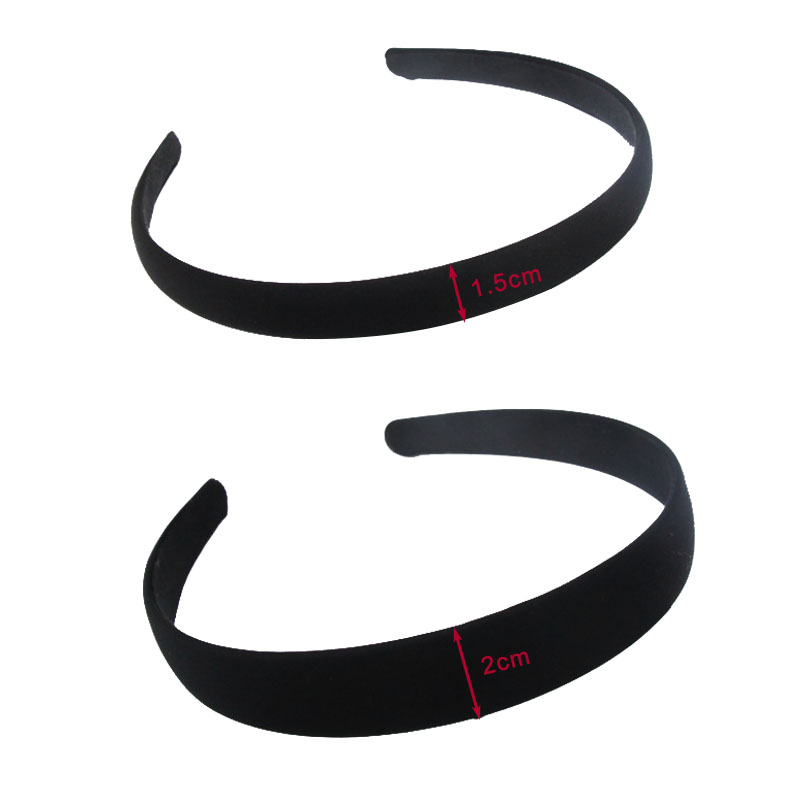 4pcs Black simple wide hair ba - Art And Craft Hair ulasan dan harga
