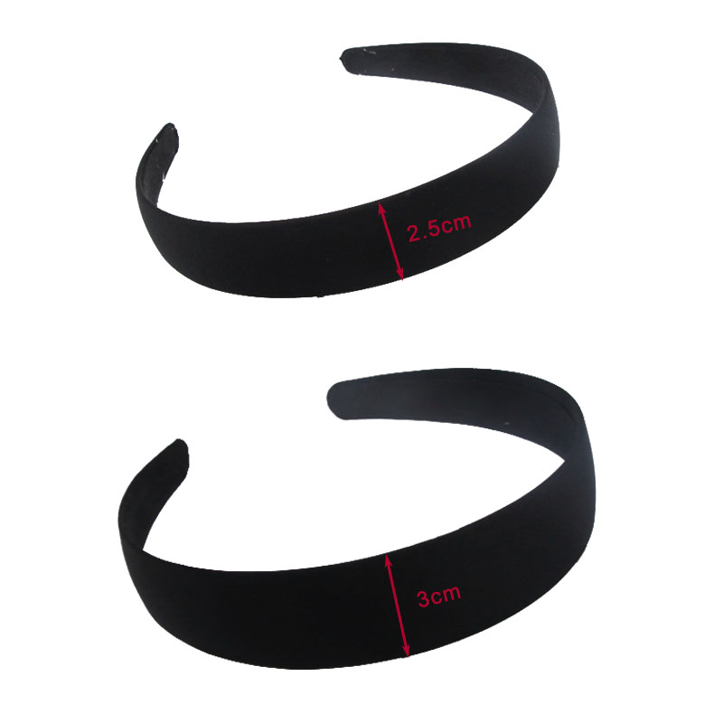4pcs Black simple wide hair ba - Art And Craft Hair ulasan dan harga