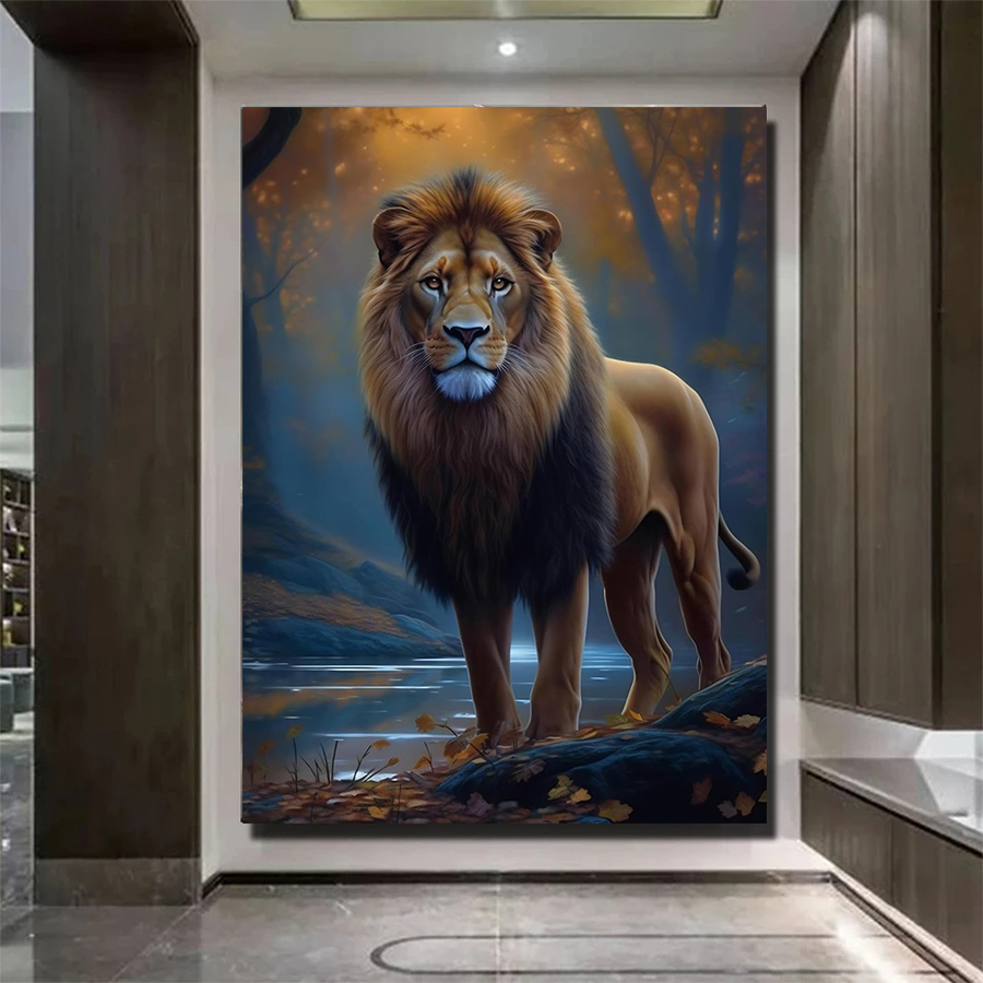 5D Diamond Art Kit Jungle Anim - Art And Craft Jungle ulasan dan harga
