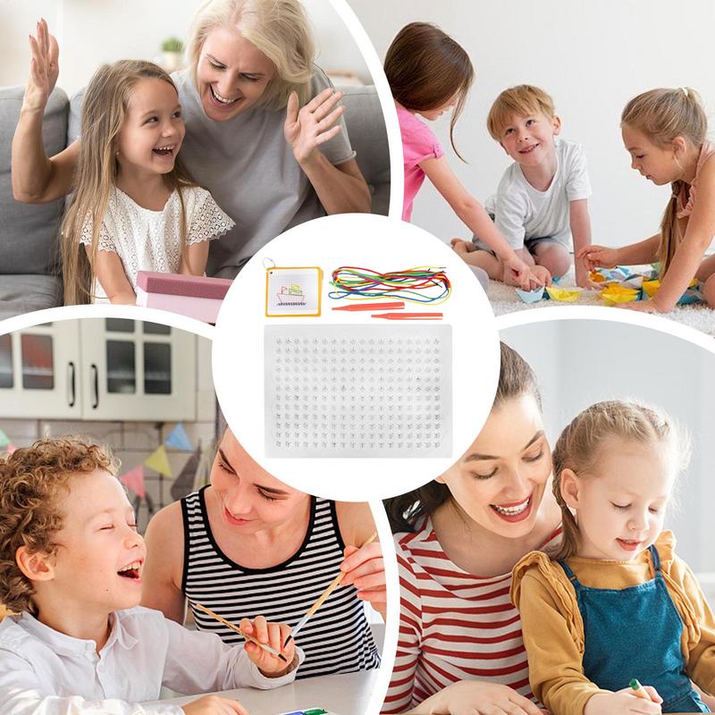 Thread Board For Kids Colorful - Art Craft Toddler ulasan dan harga