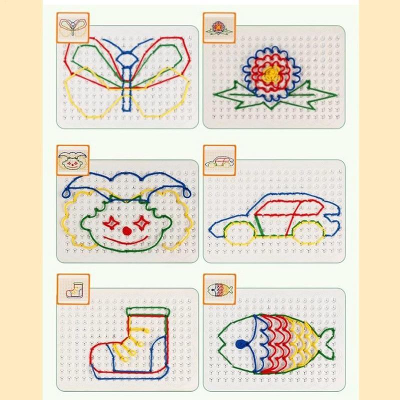 Thread Board For Kids Colorful - Art Craft Toddler ulasan dan harga