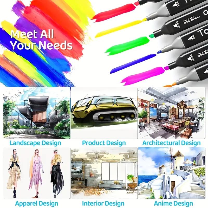 24/36/48/60/80/120/168 Colors  - Illustration Marker Set ulasan dan harga