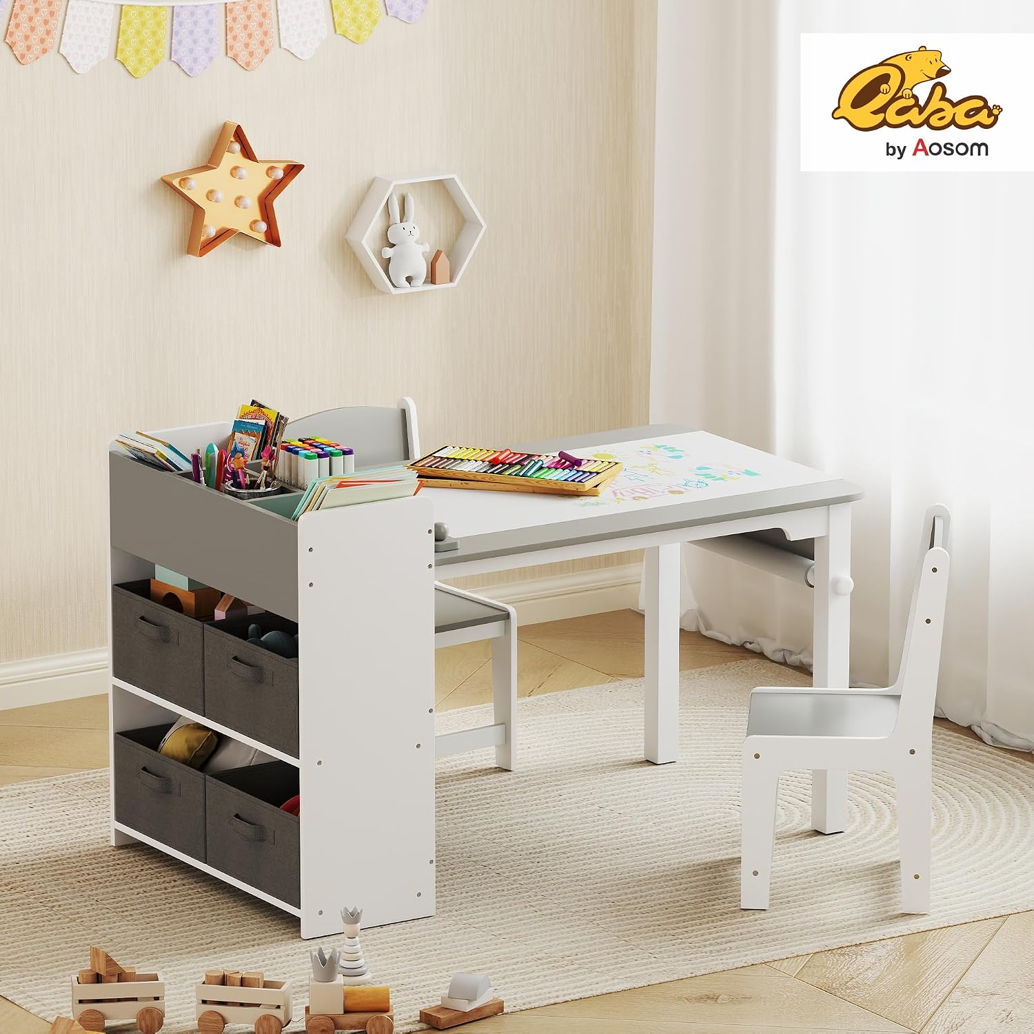 Kids Art Table & Easel Chair S - Art Craft Toddler ulasan dan harga