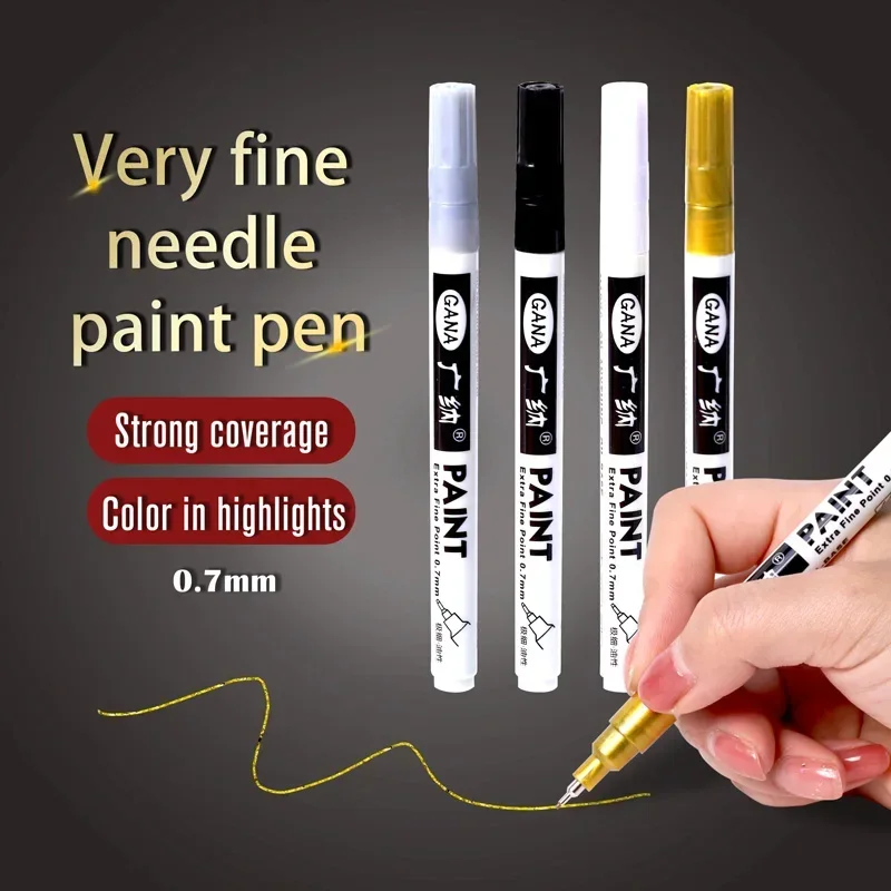 4Pcs/set Oil Based White Black - Illustration Marker Set ulasan dan harga