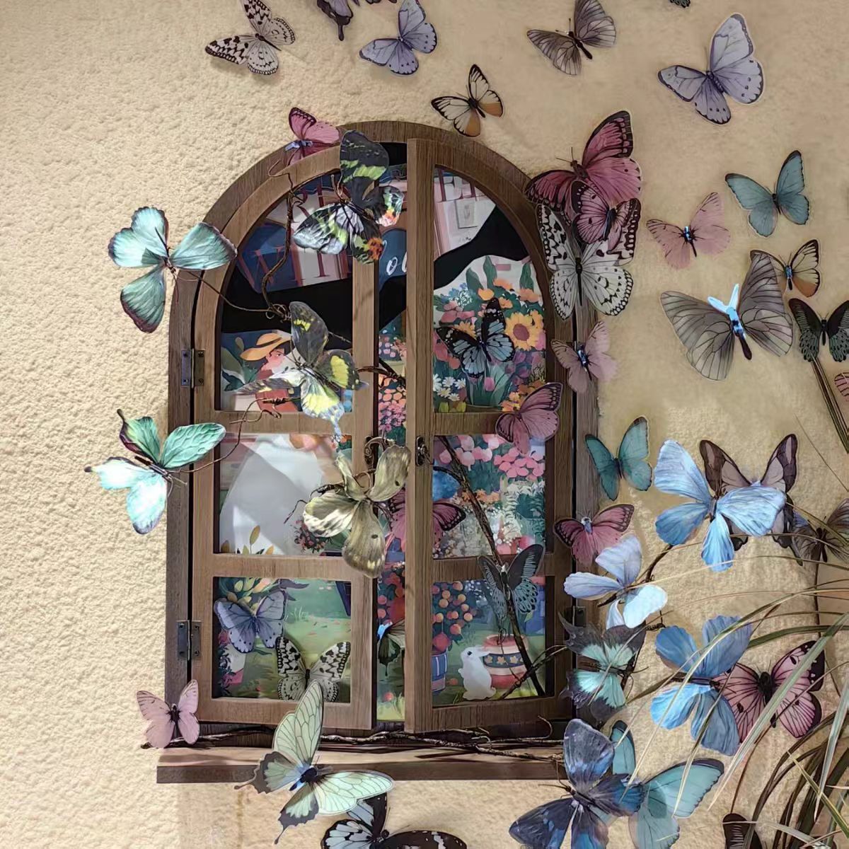 12pcs 3D Butterfly Wall Sticke - Art Craft Easter ulasan dan harga