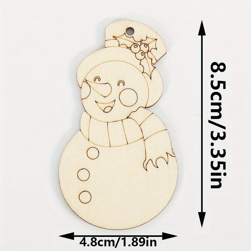 Paintable Blank Wooden Christm - Art And Craft Xmas Tree ulasan dan harga