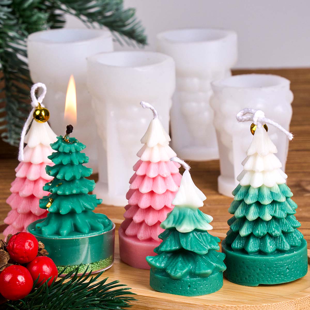 3D Christmas Tree Silicone Can - Art And Craft Xmas Tree ulasan dan harga