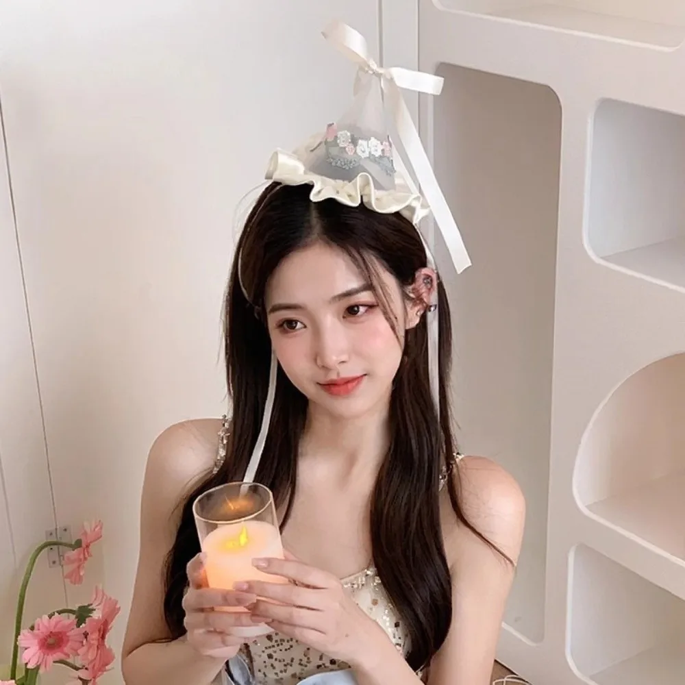 Cute Style Embroidery Mesh Bir - Art And Craft Hair ulasan dan harga