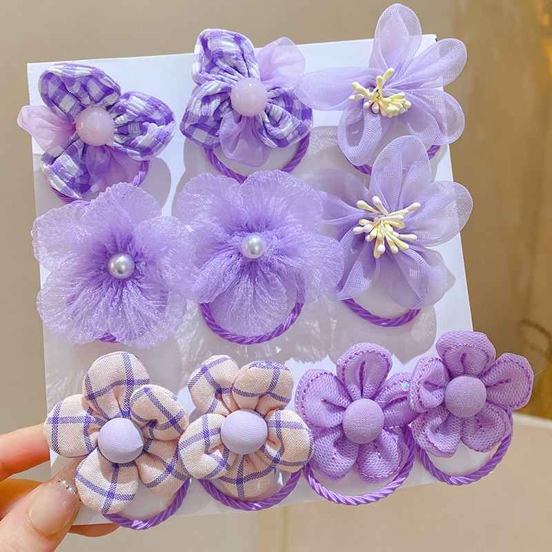 10Pcs Children's Mesh Flower H - Art And Craft Hair ulasan dan harga