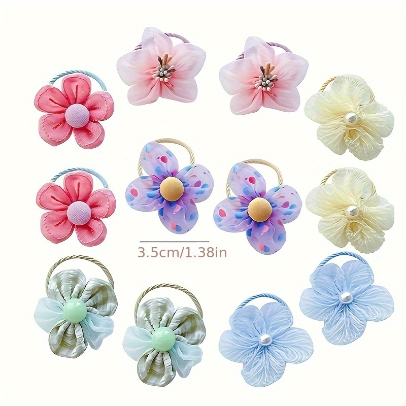 10Pcs Children's Mesh Flower H - Art And Craft Hair ulasan dan harga