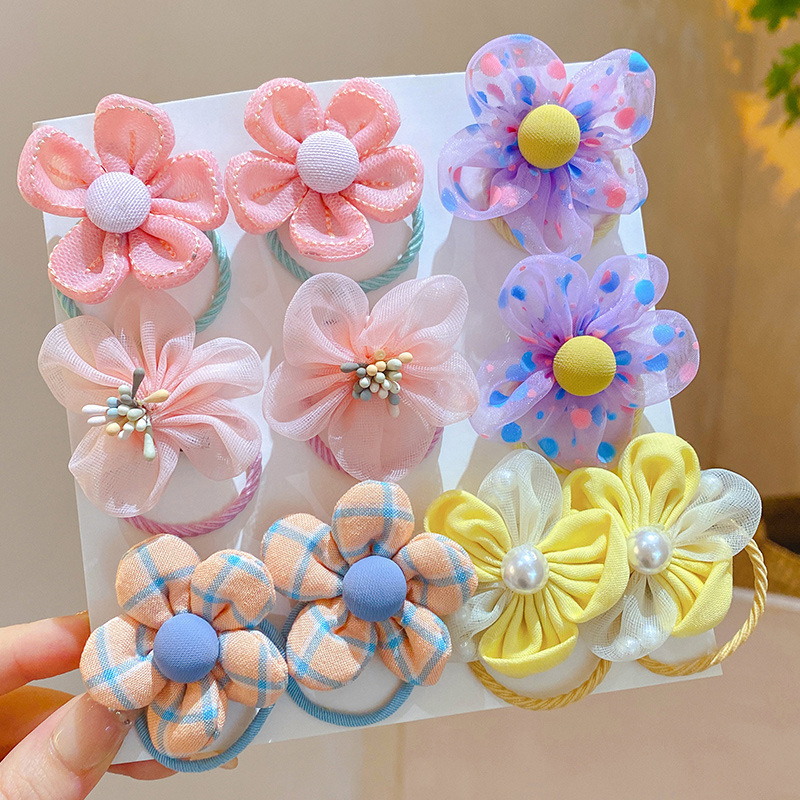 10Pcs Children's Mesh Flower H - Art And Craft Hair ulasan dan harga