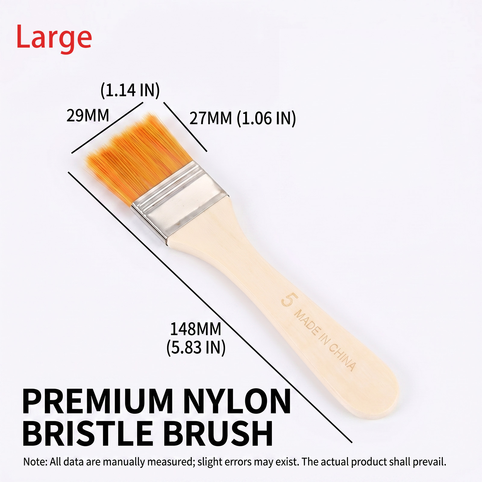 Nylon Paint Brush Set, 5PCS Fl - Art Craft Furniture ulasan dan harga
